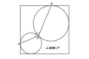 Read more about the article Geometry Math Riddle: Two Circles are Inscribed inside a Square