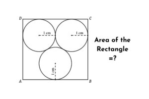 Read more about the article Find The Area Of The Rectangle Formed By Connecting The Tangents Of The Circles