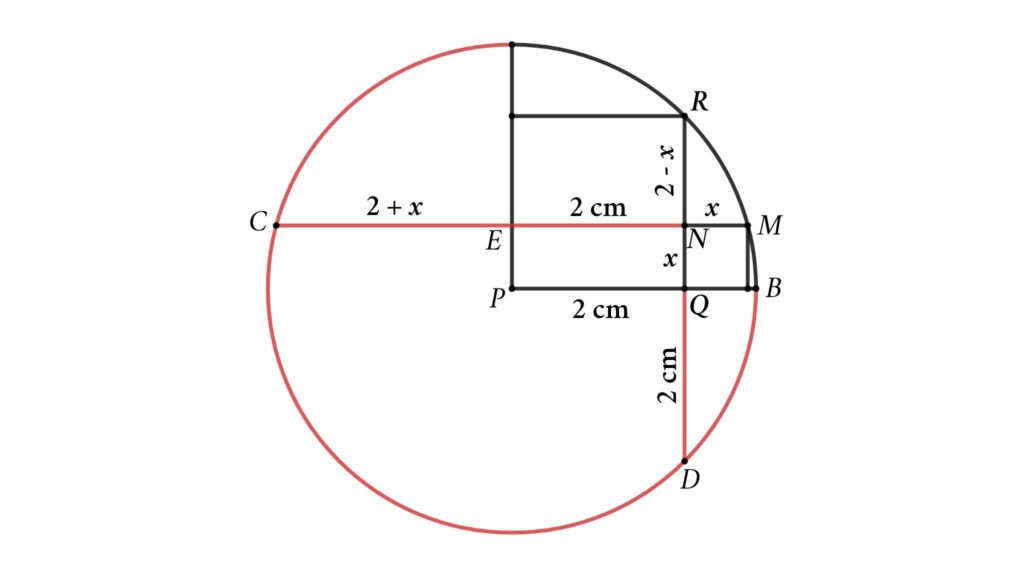 Solution to square and circle math problems