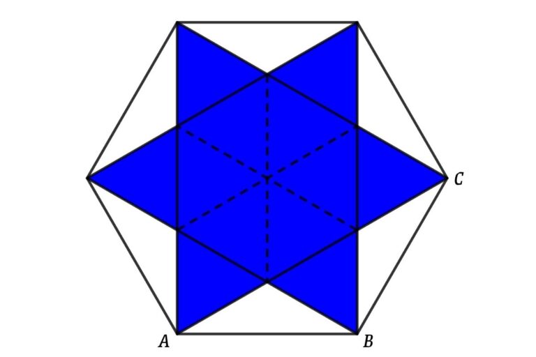 Solution to the math problem : How to Find the Area of a Six-Pointed Star?