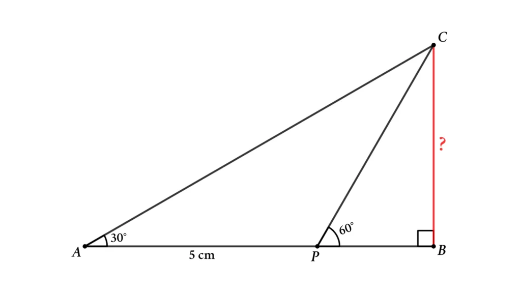 Trigonometry Math Problems with Triangles 5: Find the area of the triangle